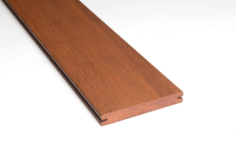 Bamboe terrasdeel, Caramel, 140mm, Glad