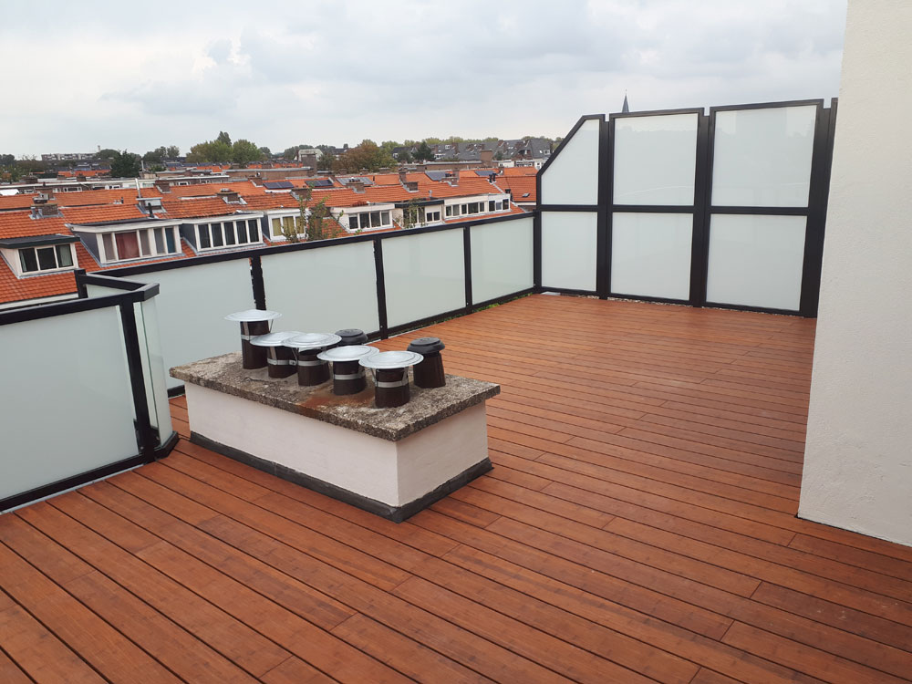 Bamboe terrasdeel, Caramel, 140mm, Glad - Afbeelding 2