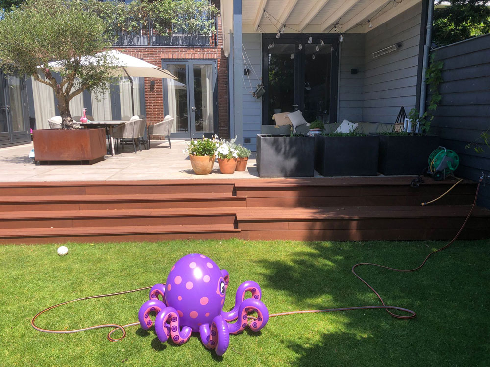 Bamboe terrasdeel, Caramel, 140mm, Glad - Afbeelding 4