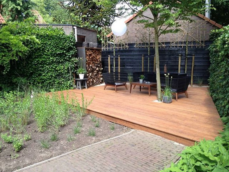 Bamboe terrasdeel, Caramel, 140mm, Glad - Afbeelding 5